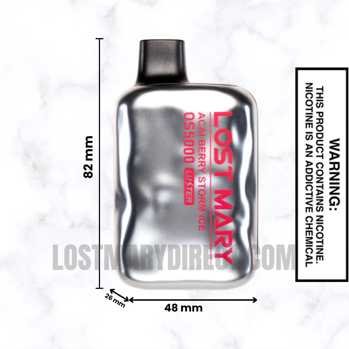 Acai Berry Storm Ice Lost Mary OS5000 Luster Edition Vape Dimension