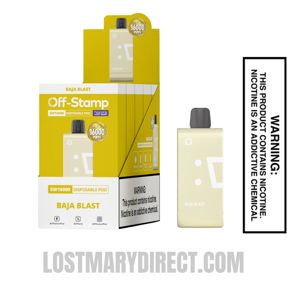 Baja Blast Off Stamp SW16000 Disposable Pod With Bundle Pack