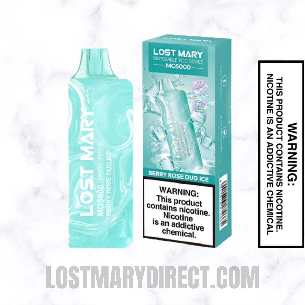 Berry Rose Duo Ice Lost Mary MO5000 Frozen edition Vape With Package Box