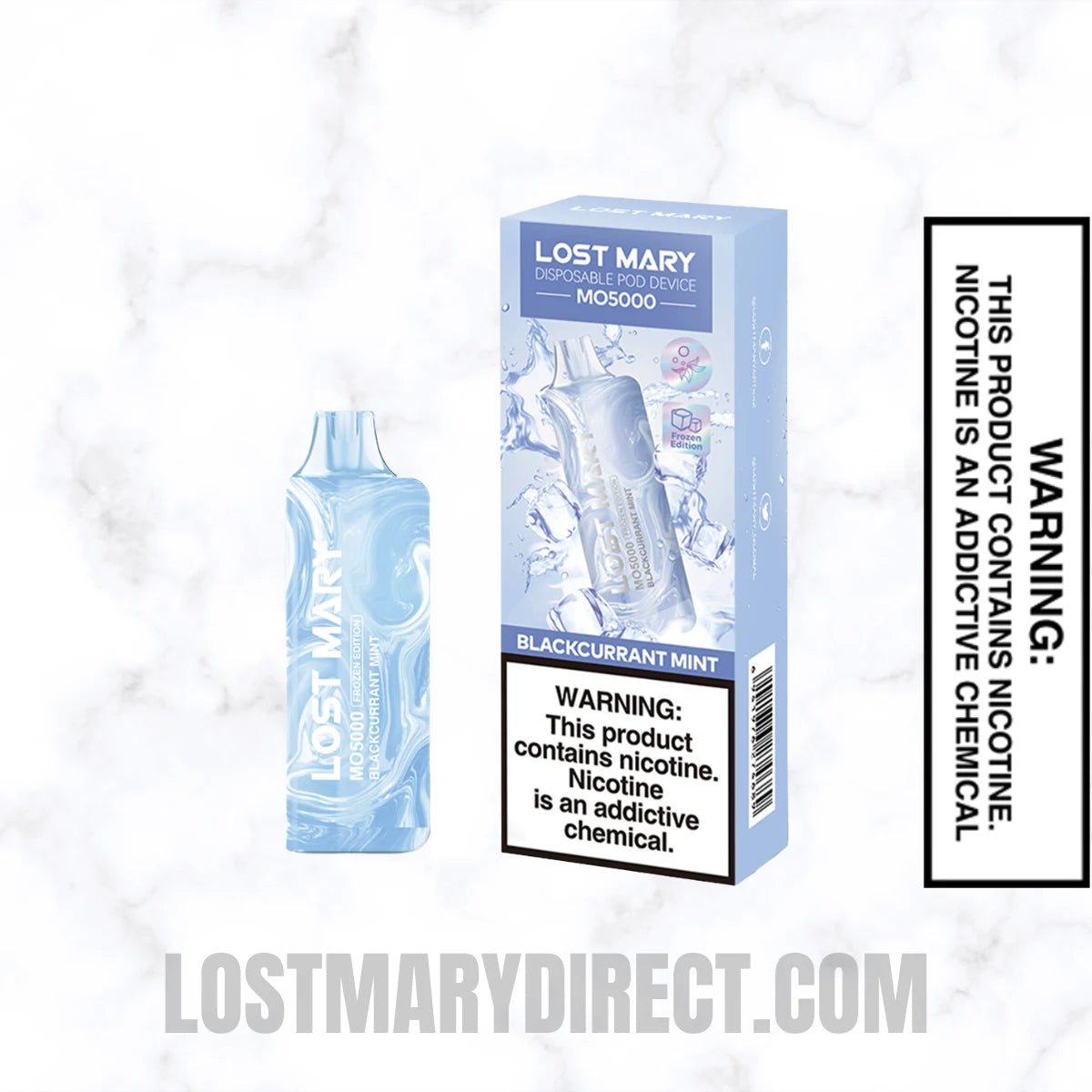 Blackcurrant Mint Lost Mary MO5000 Frozen edition Vape With Package Box