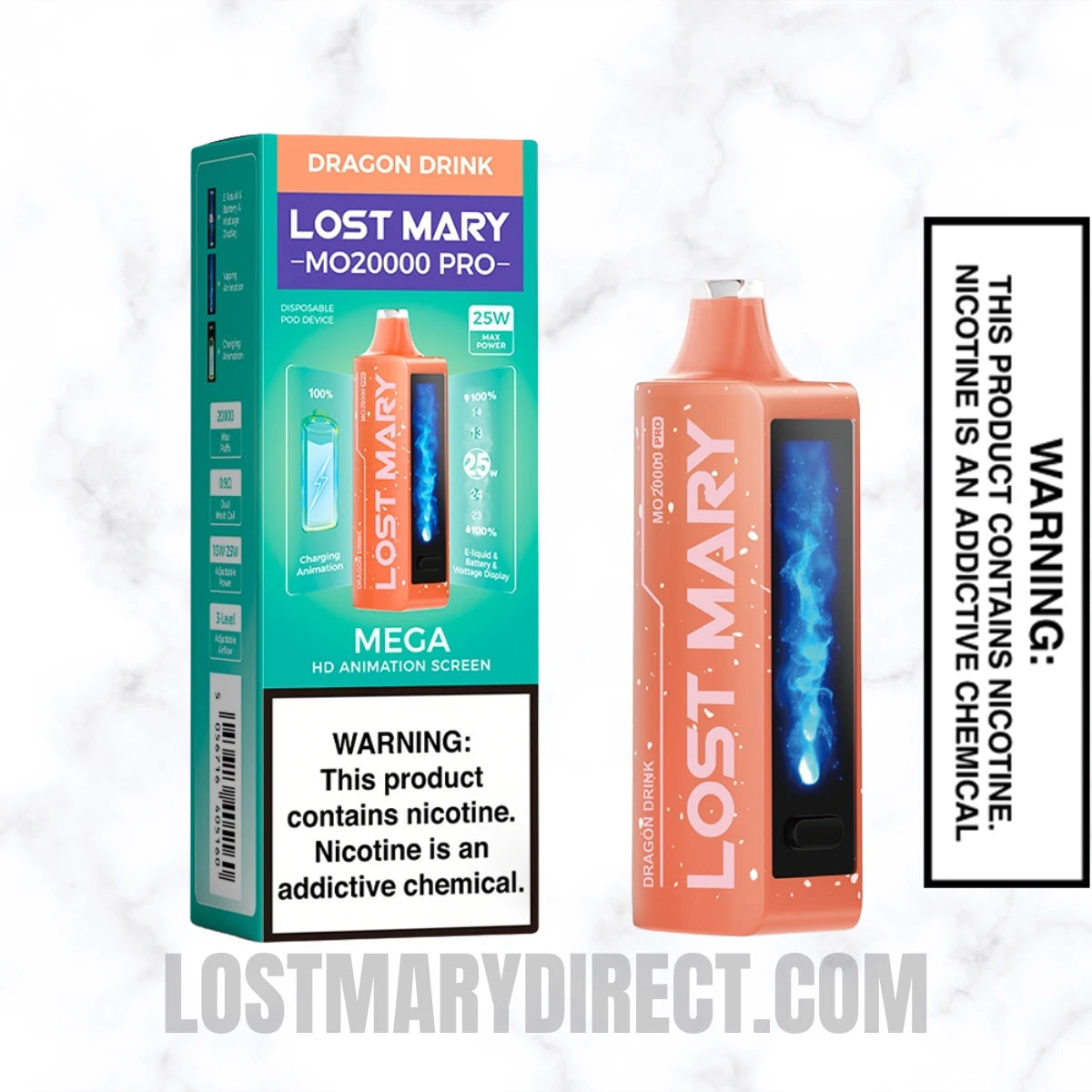 Dragon Drink Lost Mary MO20000 PRO Diposable Vape With Package Box