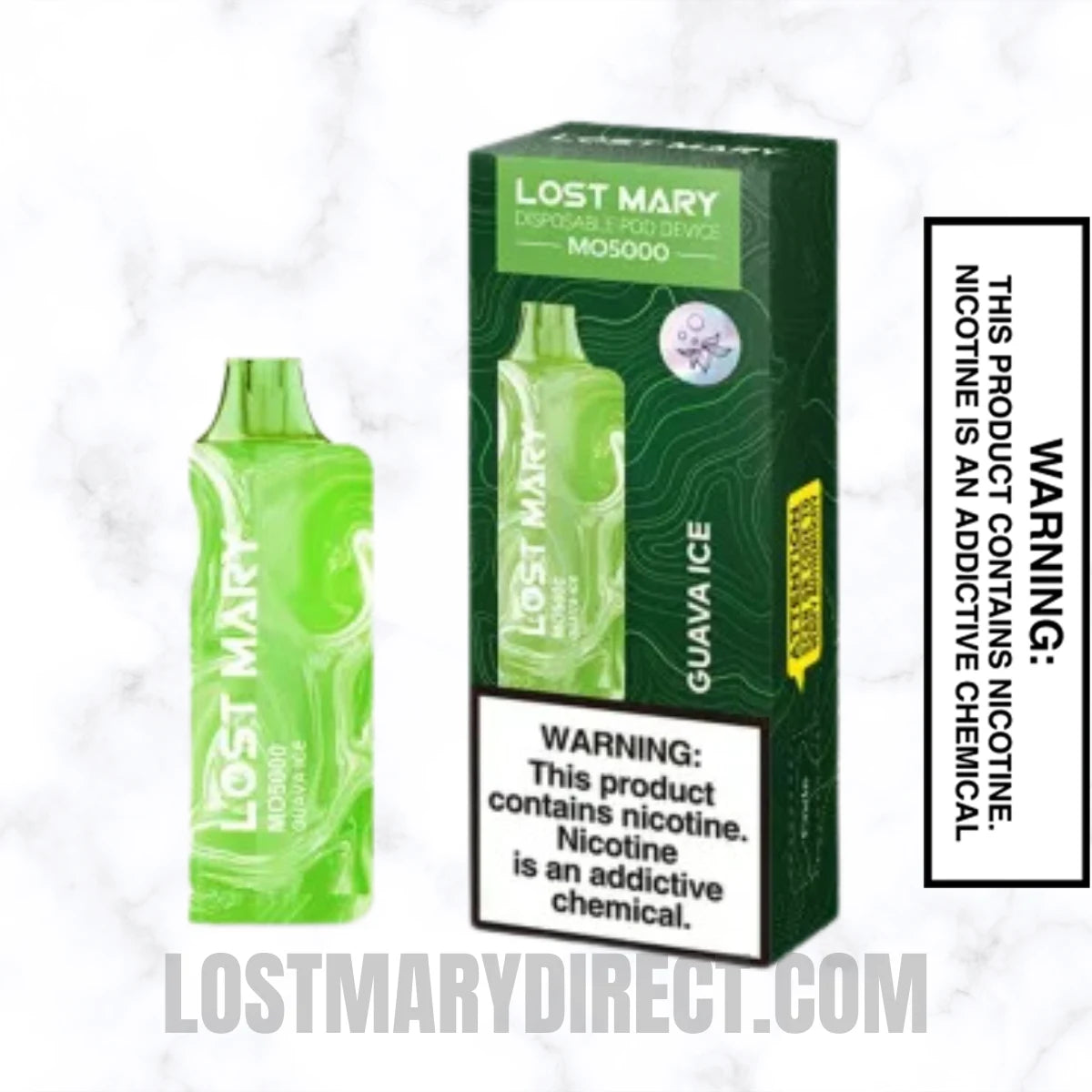 Guava Ice Lost Mary MO5000 Disposable Vape With Package Box