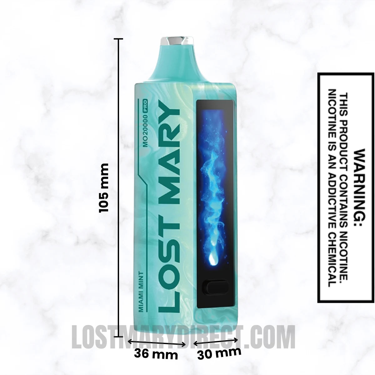 Miami Mint Lost Mary MO20000 PRO Diposable Vape Dimension