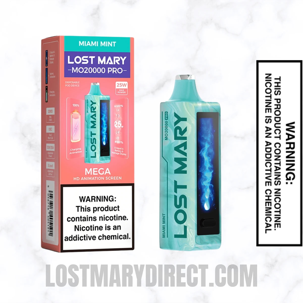 Miami Mint Lost Mary MO20000 PRO Diposable Vape With Package Box