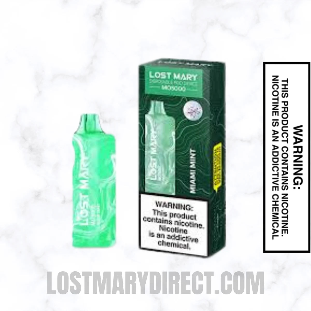 Miami Mint Lost Mary MO5000 Disposable Vape With Package Box