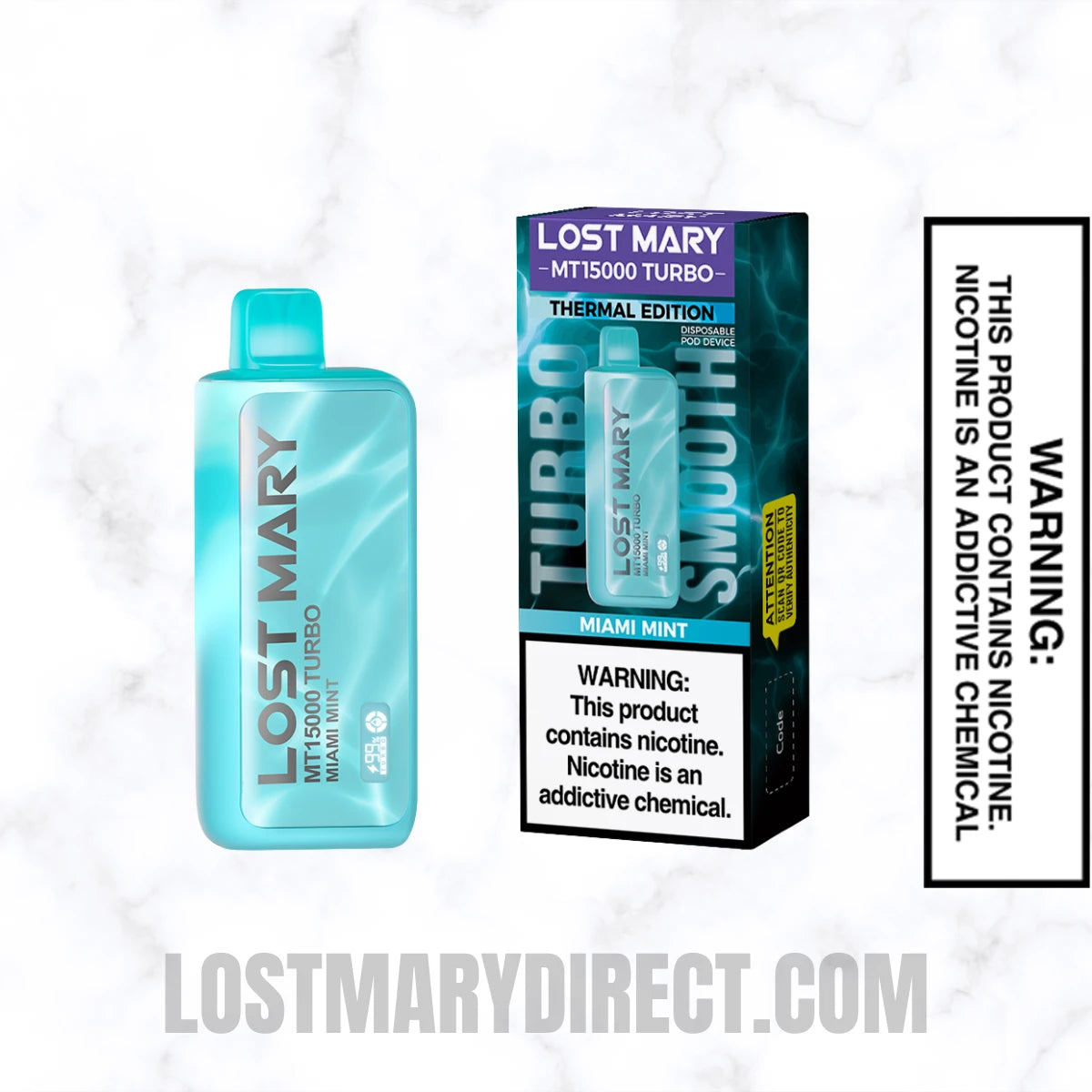 Miami Mint Lost Mary MT15000 TURBO Vape With Package Box