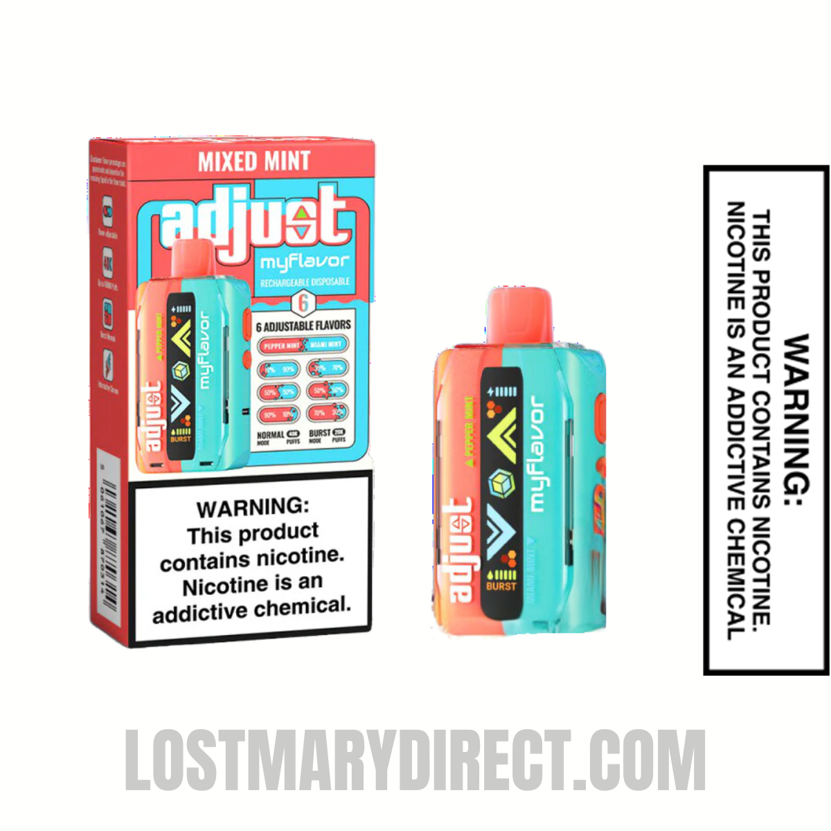 Mixed Mint Adjust MyFlavor 40K Disposable Vape with Package Box