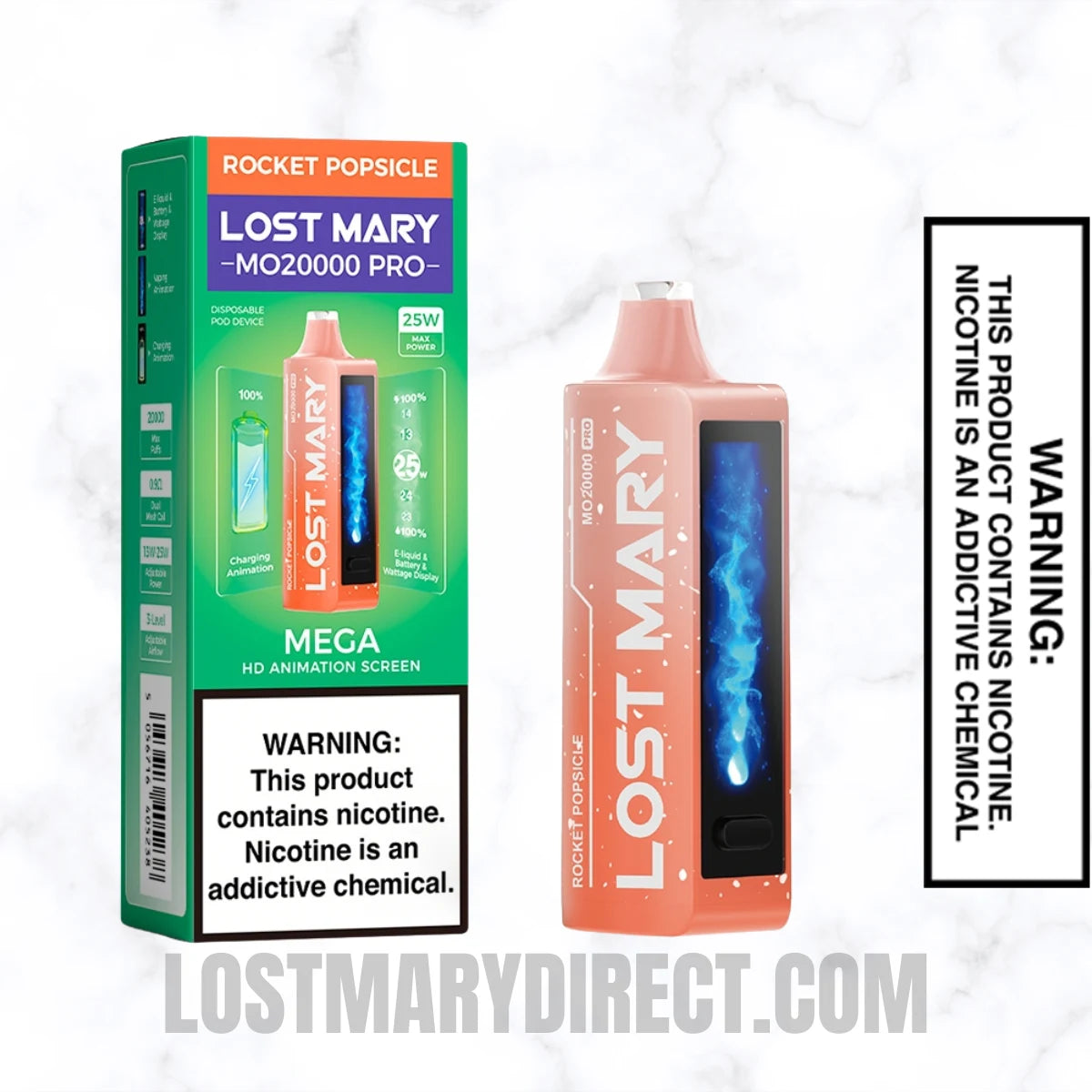 Rocket Popsicle Lost Mary MO20000 PRO Diposable Vape With Package Box