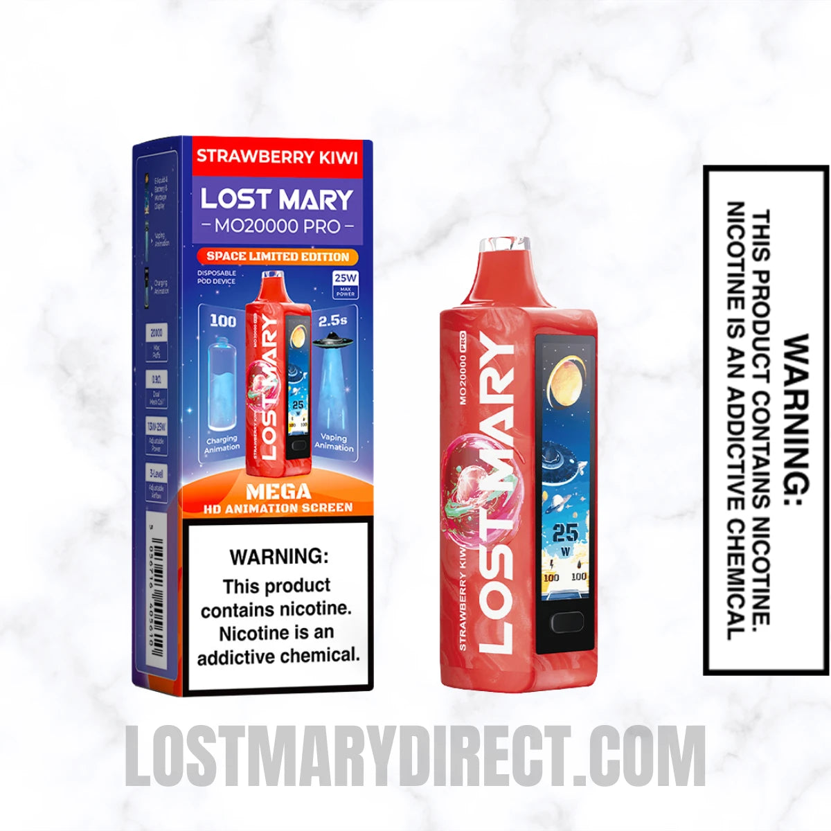 Strawberry Kiwi Lost Mary MO20000 PRO Diposable Vape With Package Box