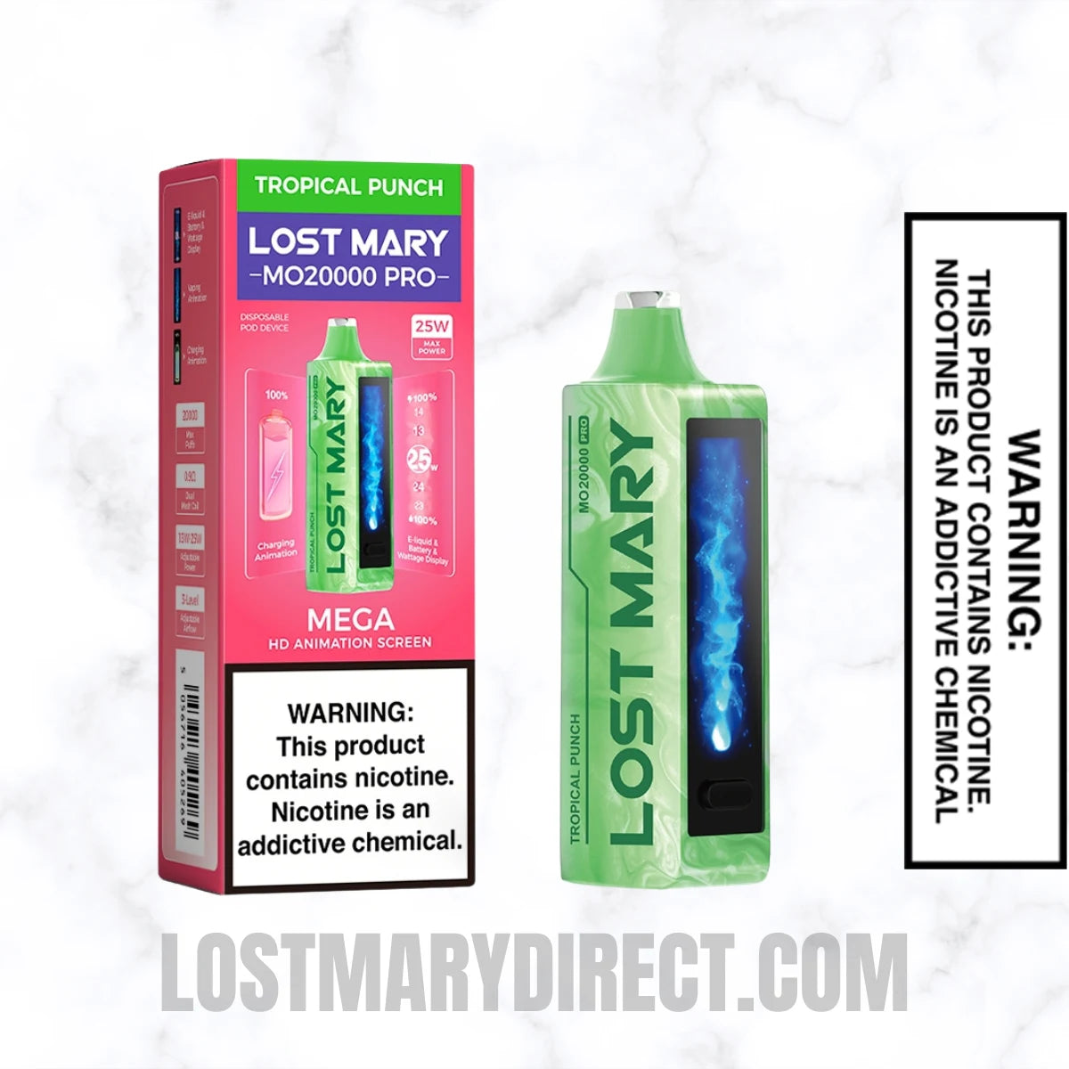Tropical Punch Lost Mary MO20000 PRO Diposable Vape With Package Box