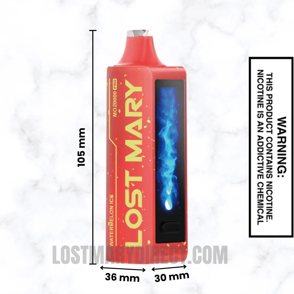 Watermelon Ice Lost Mary MO20000 PRO Diposable Vape Dimension