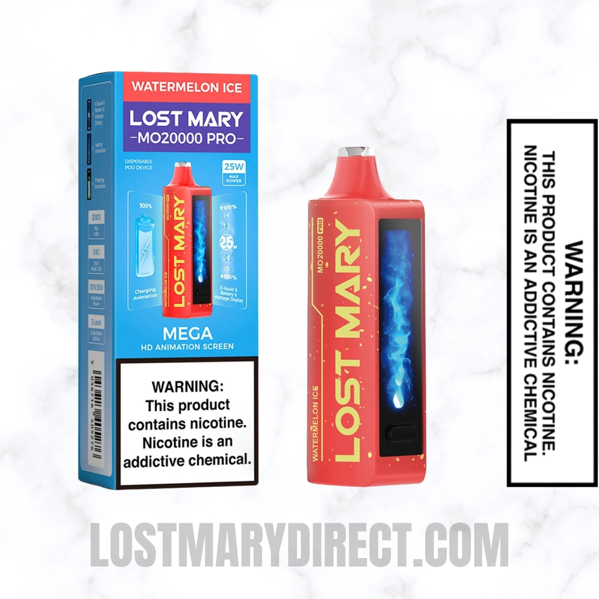 Watermelon Ice Lost Mary MO20000 PRO Diposable Vape With Package Box