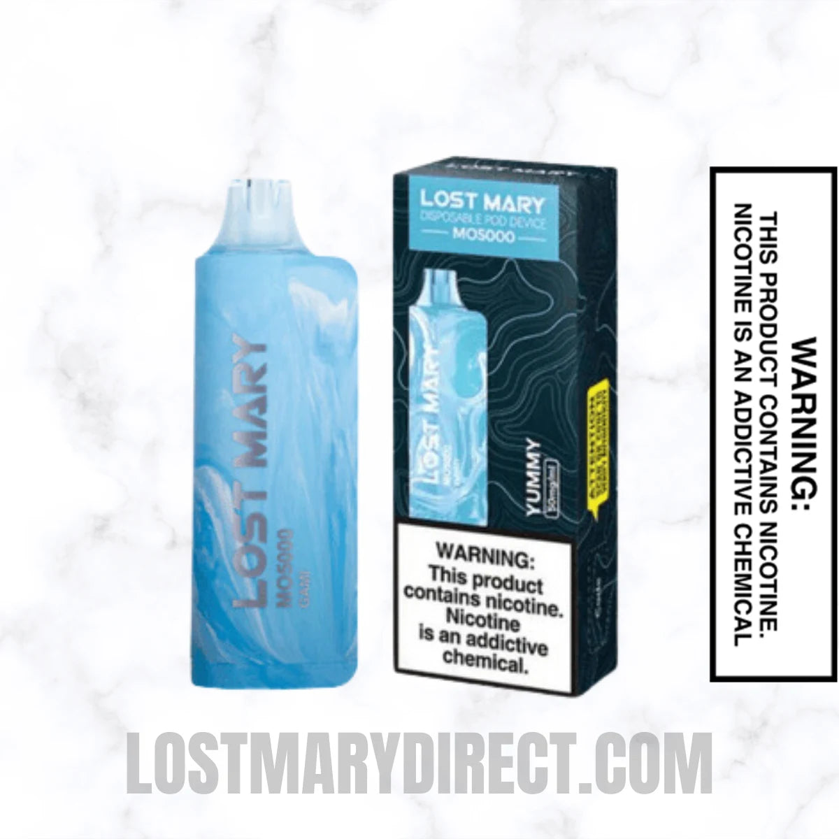 Yummy Lost Mary MO5000 Disposable Vape With Package Box