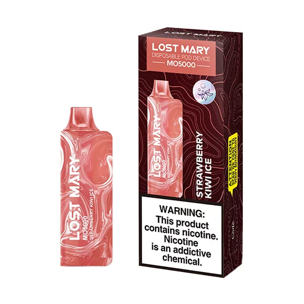 Strawberry Kiwi Ice Lost Mary MO5000 Disposable Vape With Package Box